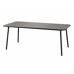 Concept Usine Table de jardin 6 places 160cm gris foncé BERGAME