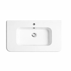 OTITEC Vasque à encastrer rectangulaire - 60 x 46 cm - Blanc brillant - ORIS
