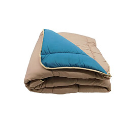 Acheter Mortreux Couette Bicolore Bleu canard/Sable - Tempérée 140x200 - 12979-10