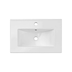 OTITEC Vasque à encastrer rectangulaire - 60 x 39 cm - Blanc brillant - AUREA