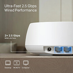 TP-Link DECO BE25(2-PACK) système Wi-Fi maillé Bi-bande (2,4 GHz / 5 GHz) Wi-Fi 7 pas cher