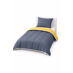 Mortreux Couette Gris anthracite / Moutarde - Légère - 1 personne - 13220-7