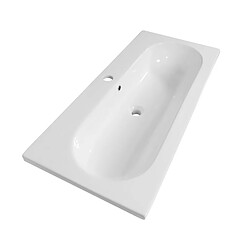 Avis OTITEC Vasque à encastrer ovale - 100 x 46 cm - Blanc brillant - CLEA