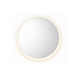 OTITEC Miroir LED rond - 60 x 60 cm - Éclairage LED rétroéclairé - AURELIA