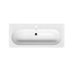 OTITEC Vasque à encastrer ovale - 100 x 46 cm - Blanc brillant - CLEA