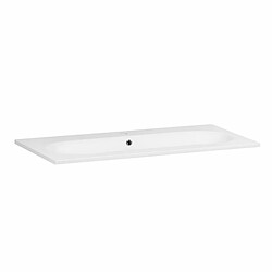 OTITEC Vasque à encastrer ovale - 100 x 46 cm - Blanc brillant - CLEA