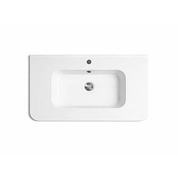 OTITEC Vasque à encastrer rectangulaire - 80 x 46 cm - Blanc brillant - ORIS 800