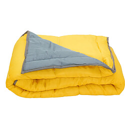 Avis Mortreux Couette Gris anthracite / Moutarde - Légère - 1 personne - 13220-7