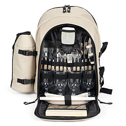 Livoo Sac à dos isotherme Beige 4 personnes