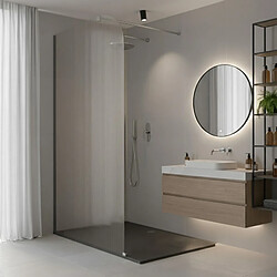 Avis Otitec Paroi de douche Lucia - 100 x 195 cm - Gauche - Noir