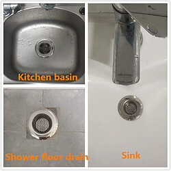 Avis INF Crépine d'évier / crépine de vidange en acier inoxydable, paquet de 2