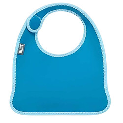 Built Lot de 2 Bavoirs Bébé en Néoprène Motif Pois avec Fermeture à Scratch Bleu