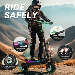 Trottinette Electrique Pliable FENGQS GT8 PRO- Moteur 5600W(2*3200W) - Batterie 67.2V38Ah