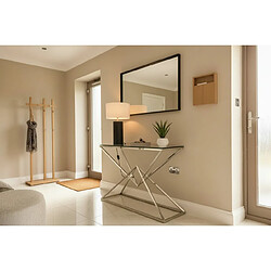 Avis Homy France Console chrome verre trempé transparent 120x40x78 cm PYRAMID