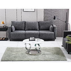 Homy France Table Basse AUTOMAT Marbré Blanc 70x45 cm - Marbré blanc