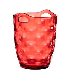 J-Line Seau à glace en plastique transparent 18x18x23 cm