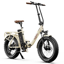 Onesport OT16 Max Vélo électrique 20" Motuer 500W 48V 18AH Beige