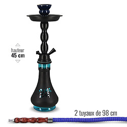 Avis Pack Chicha Midnight Blue avec Charbon, Plaque de chauffe et Foyer silicone