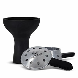 Avis Pack Chicha Midnight Blue avec Charbon, Système de chauffe et Foyer silicone