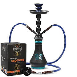 Pack Chicha Midnight Blue 2 Tuyaux avec Charbon à Chicha 1 Kg