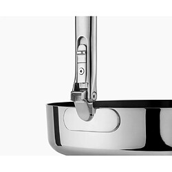 Set 2 poeles Joseph Joseph Space Steel inox antiadhesif, manches pliables compact