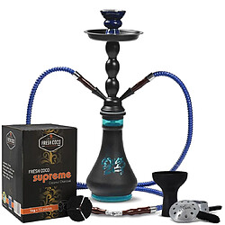 Pack Chicha Midnight Blue avec Charbon, Système de chauffe et Foyer silicone