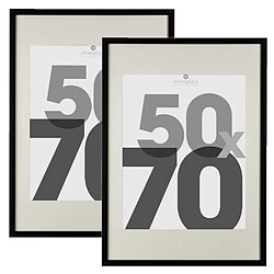 Atmosphera Lot de 2 cadres photo EVA - 50 x 70 cm - Noir