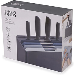 Acheter Joseph Joseph Jeu de couteaux et planche à découper Folio Plus 8 pièces, antidérapants, gris