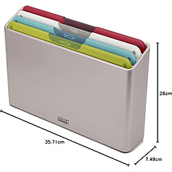 Joseph Joseph Jeu de 4 planches multicolores Folio, codées, antiderapantes, lave vaisselle