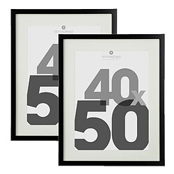 Atmosphera Lot de 2 cadres photo EVA - 40 x 50 cm - Noir