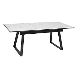 Atmosphera Table à manger extensible pour 4 personnes CAMBURI - Blanc