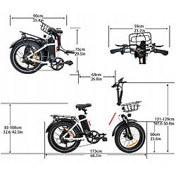 velo electrique DZ2030,Moteur 1000W,batterie 16Ah, Autonomie 100km, SHIMANO 7 speed,pliabl pas cher