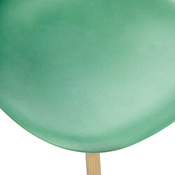 Acheter Atmosphera Lot de 6 chaises scandinave et pieds métal effet bois TAHO - Vert