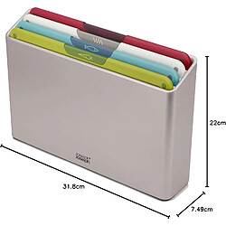 Joseph Joseph Jeu de 4 planches Folio Icon multicolores, codees, antiderapantes, lave vaisselle
