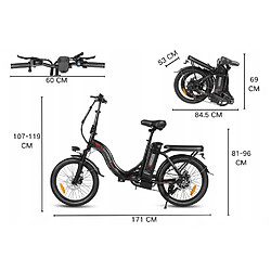 Avis Vélo Électrique,samebike CY20 , Batterie 36V 13AH,Autonomie 60Km,SHIMANO 7S Homme/Femme