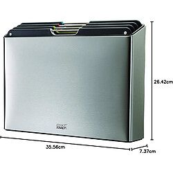 Joseph Joseph Set Folio de 4 planches a decouper, etui inox, antiderapantes, lave vaisselle