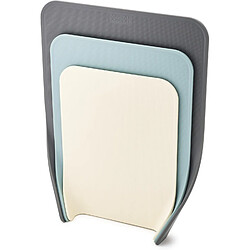 Joseph Joseph Set de 3 planches a decouper Nest Chop, empilables, antiderapantes, gris