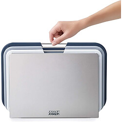 Joseph Joseph Set de 3 planches a decouper Nest Boards, empilables, antiderapantes, gris