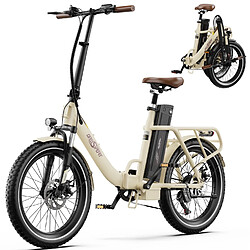 velo electrique pliable onesport OT16 , batterie 17Ah - Autonomie 100km, SHIMANO 7 speed
