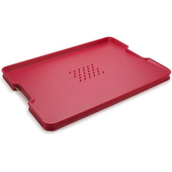 Joseph Joseph Planche à découper multifonction CutCarve Plus rouge antidérapante durable
