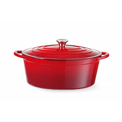 Cocotte en Fonte Emaillée 6,88L Rouge - Hendi