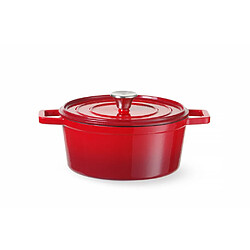Cocotte en Fonte Emaillée 3,7L Rouge - Hendi