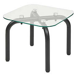 Acheter Atmosphera Ensemble de 2 tables à café en verre HECATE - Noir