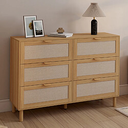 Idmarket Commode 6 tiroirs ROBIN