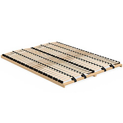 Idmarket Sommier à lattes réglables - 5 zones de confort 140 x 190 cm