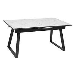 Atmosphera Table à manger extensible pour 4 personnes CAMBURI - Blanc