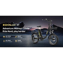 Vélo Électrique pliable KOOLUX X7 ,Vitesse 50km/h - Batterie 48V 25AH - Autonomie 120km pas cher