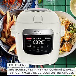 Avis Multicuiseur + airfryer 6l 1200w beige - MZ7311F0 - Multicook & Fry - MOULINEX