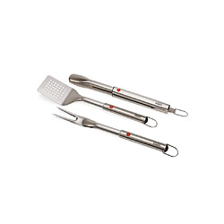 GrillOut™ Joseph Joseph, set 3 pièces BBQ, fourchette, spatule, pinces, inox