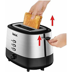 Tefal Grille-pain Argent/Noir 870W 2 Fentes